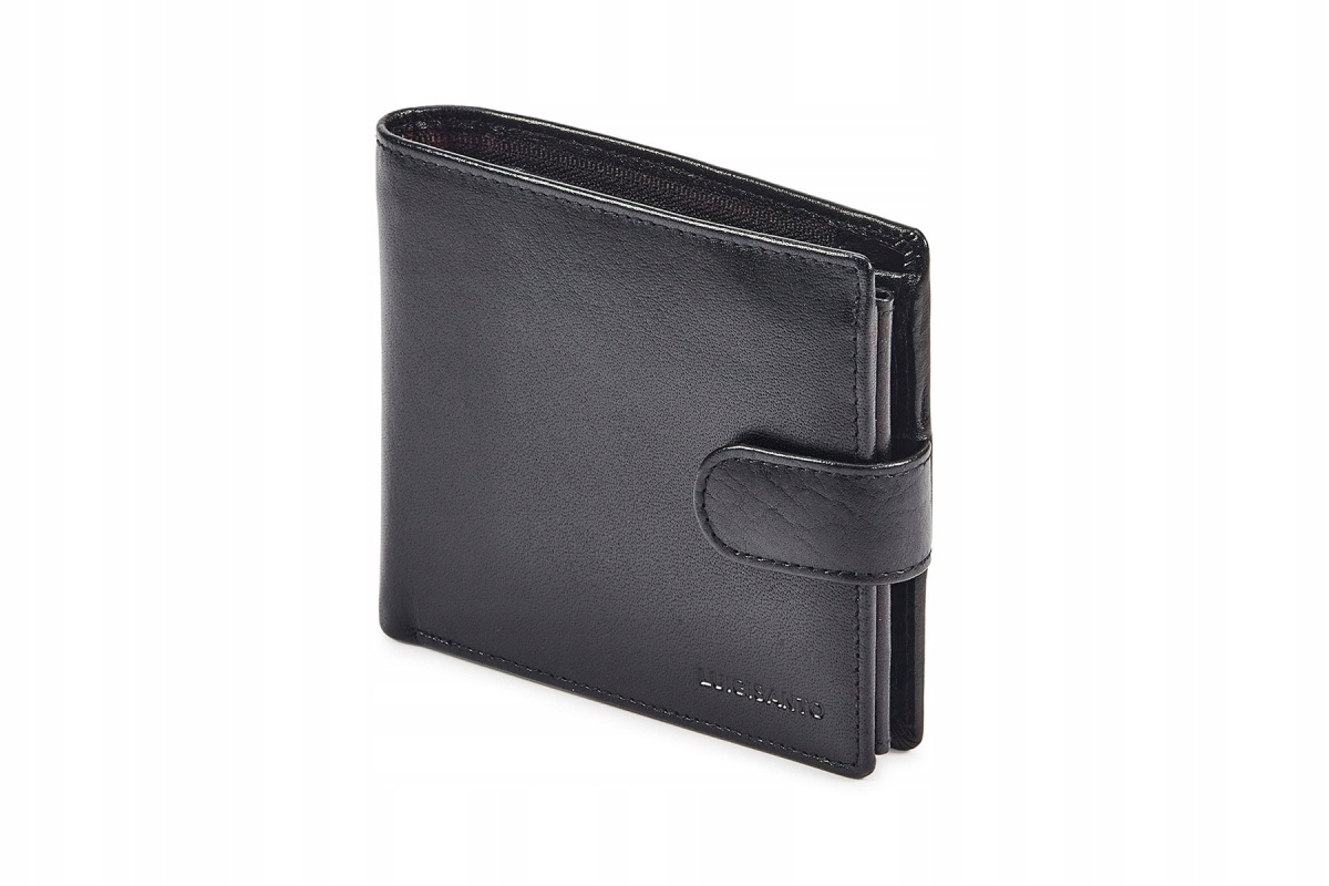 

Skórzany Portfel Męski Poziomy Luigisanto Czarny