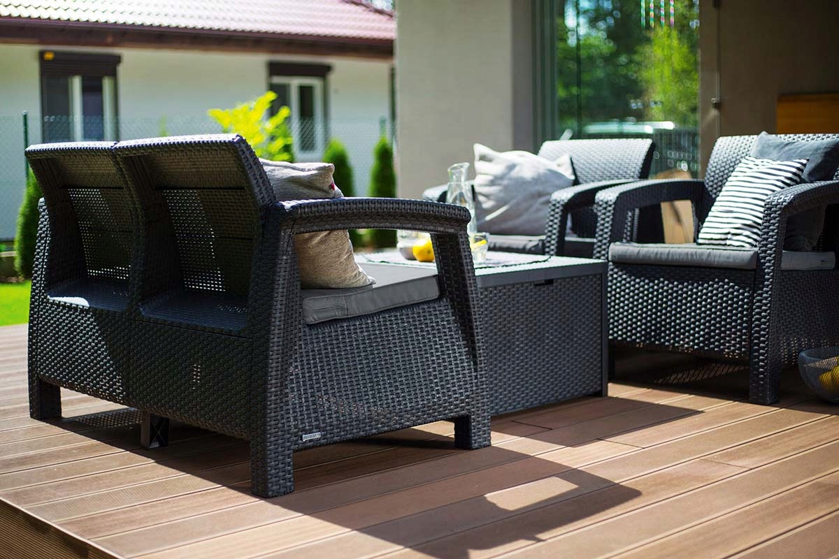 

Meble Ogrodowe Corfu Box Zestaw Technorattan. Graf