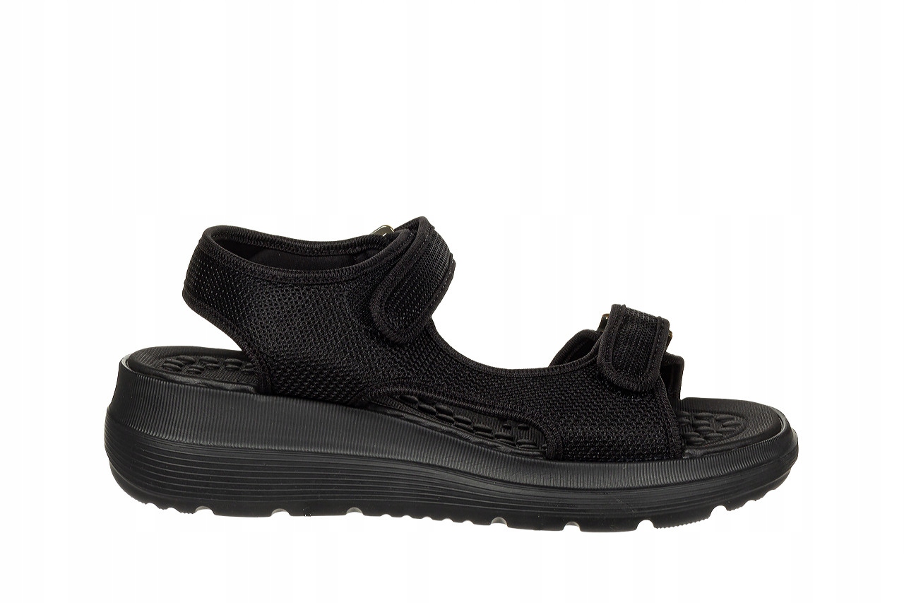 Černé dámské sandály na platformě na suchý zip Azaleia 18833 r41/42