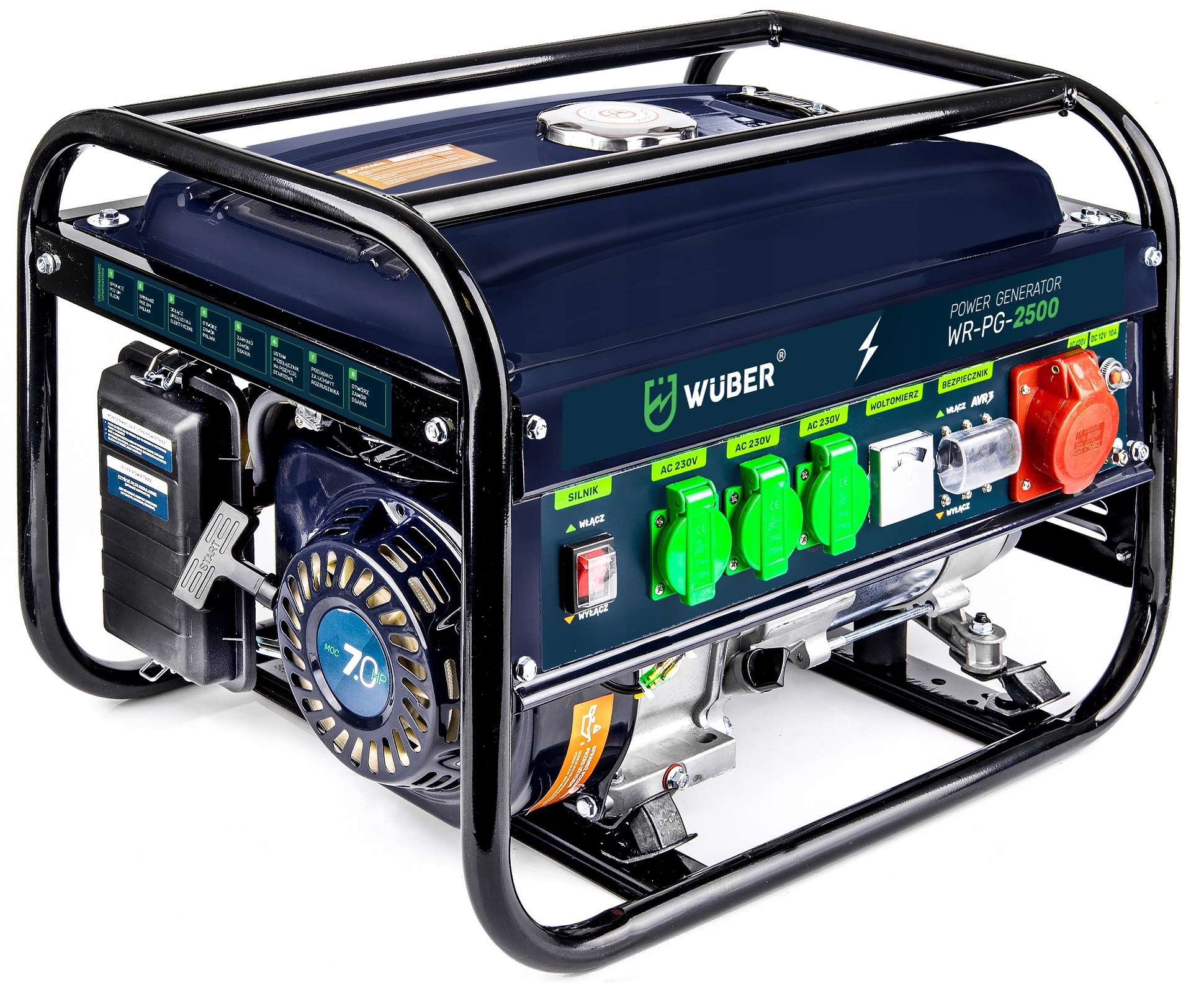 AGREGAT PRĄDOTWÓRCZY OHV AVR 2500W GENERATOR PRĄDU Marka Wuber