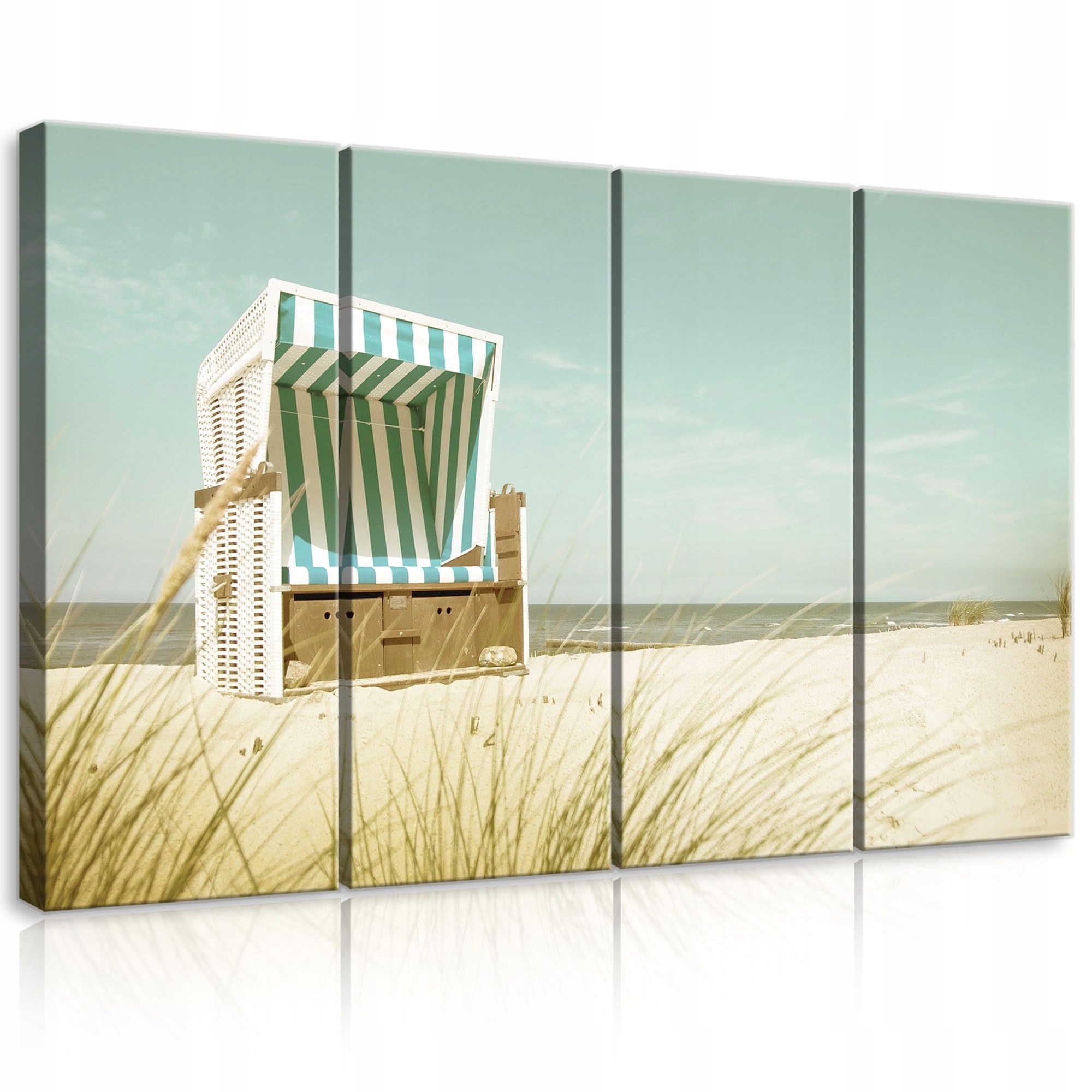Obraz 120x80 Pláž more pobrežie ležadlo leto relax príroda dekorácia na stenu