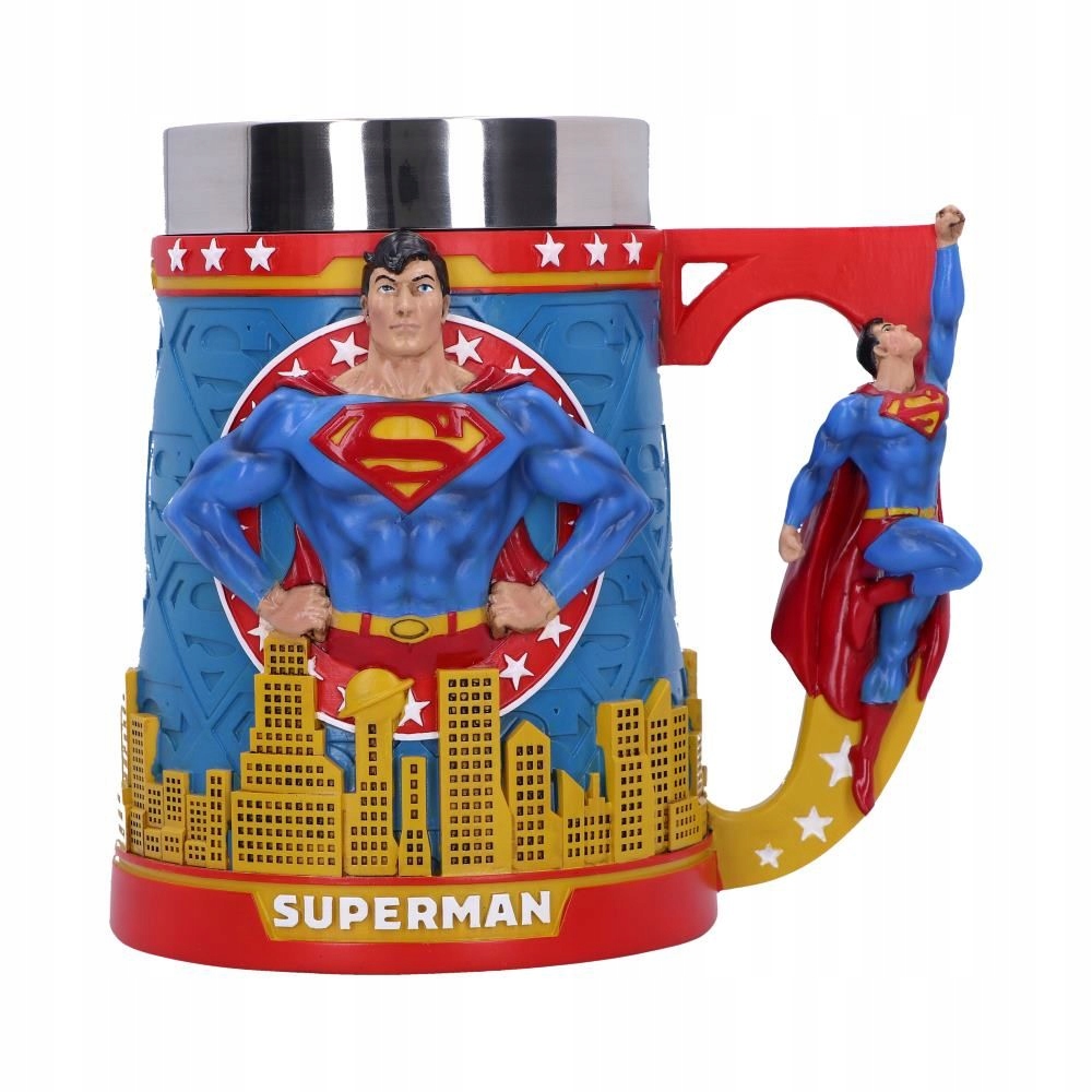 Epický Pivní Sklenice Superman Man Of Steel Nerezová Ocel 600 ML
