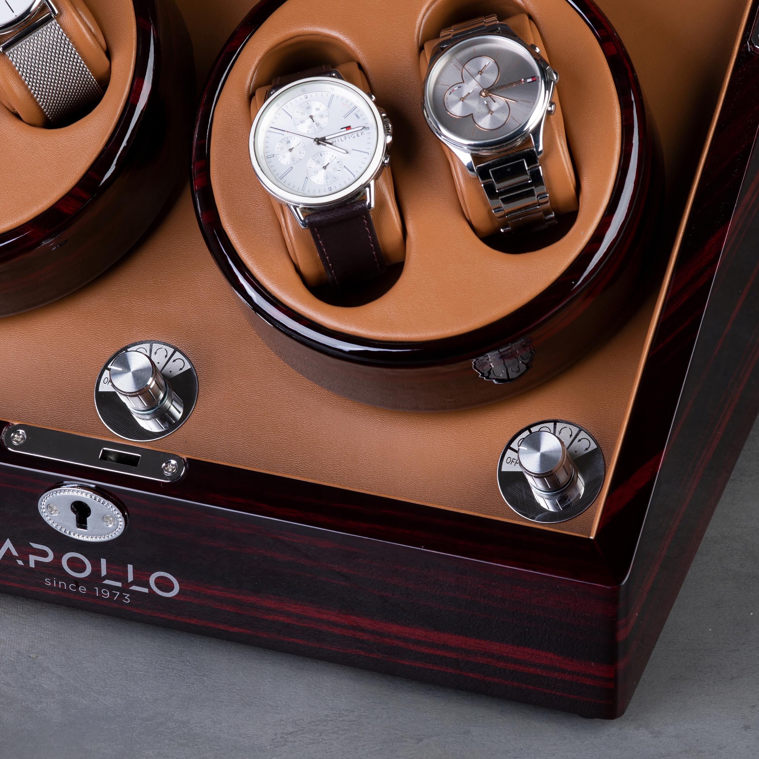 Rotomat Apollo Na 4 Zegarki Premium Since 1978 Kolor brązowy