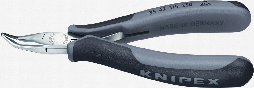 Kleště Esd 115 mm Zahnuté 45 stupňů Knipex 35 42 115 Esd Přesné