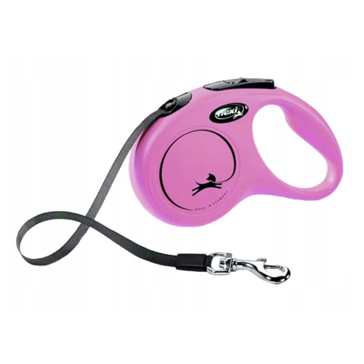 

Flexi smycz New Classic taśma Xs 3m różowa