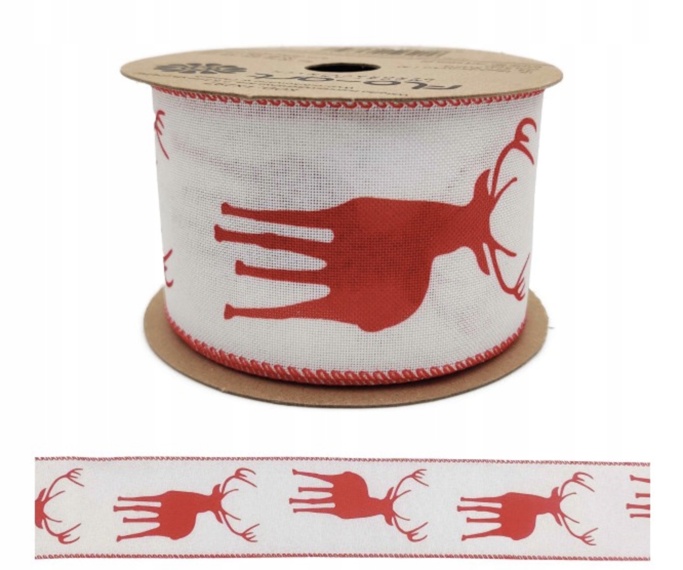 

Taśma Wstążka Świąteczna 6,3cm x5y Boże Narodzenie