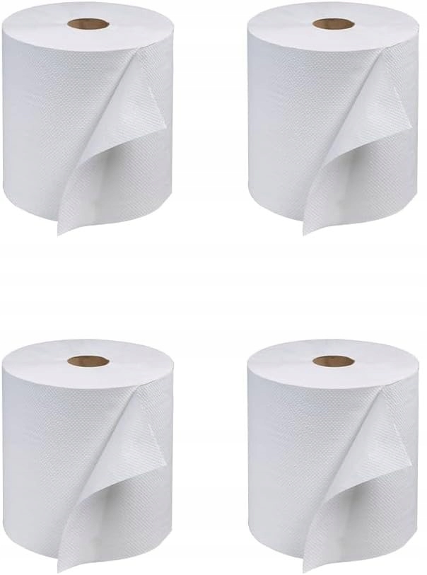 Levně Papírový ručník Jumbo bílý 4ks X 200 metrů 1000 Listů Silný Nepráší