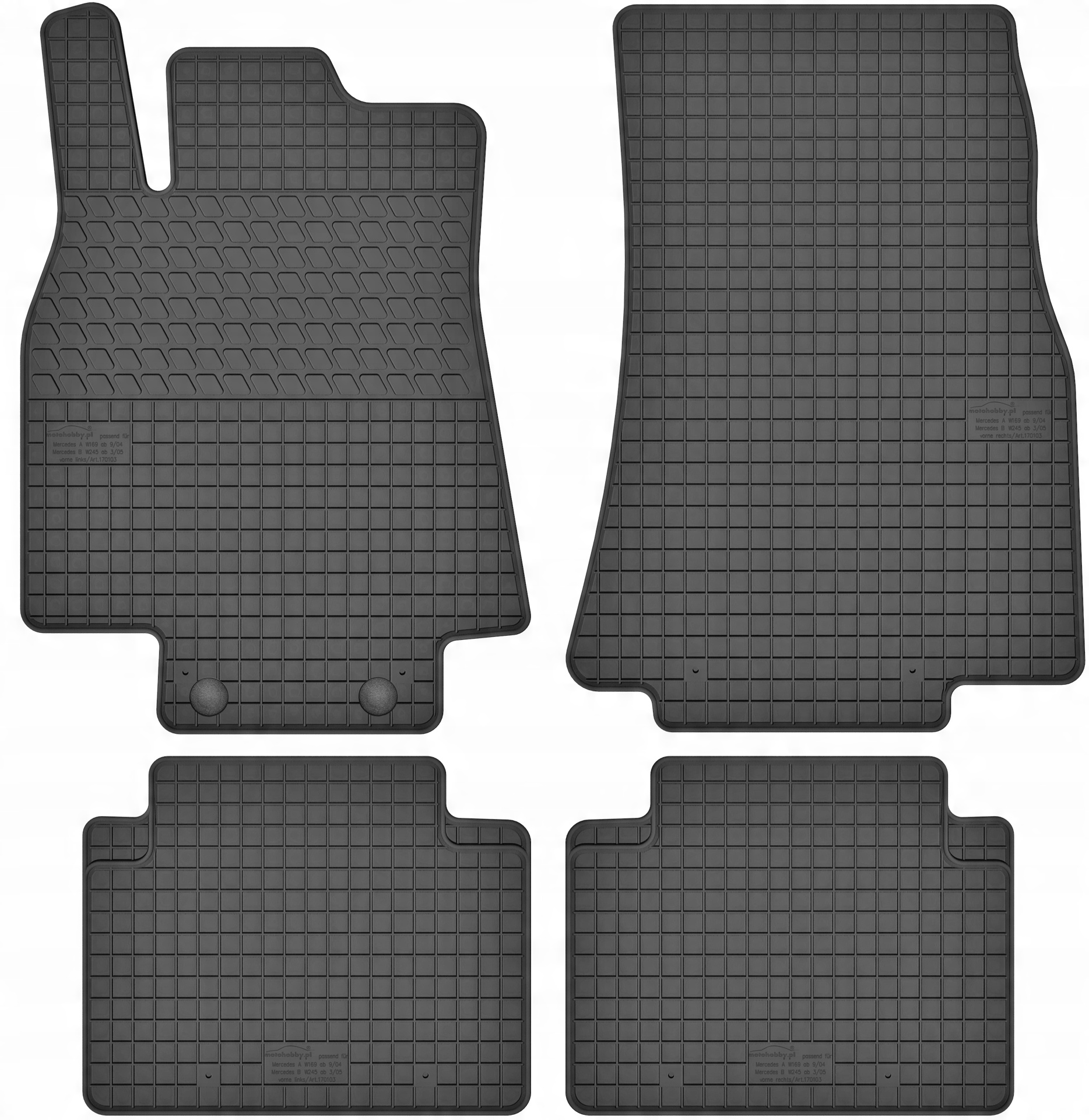 

Mercedes A-klasa W169 2004-2012 Dywaniki Gumowe