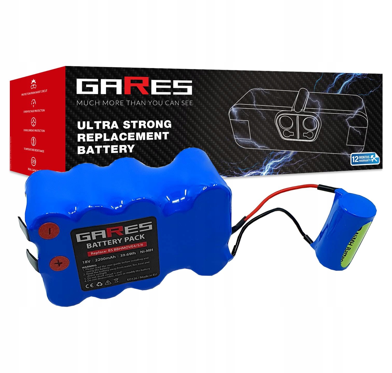 Akumulátorová batéria pre Bosch BBHMOVE6 BBHMOVE4 BBHMOVE5 FD9403 18V 2,2Ah