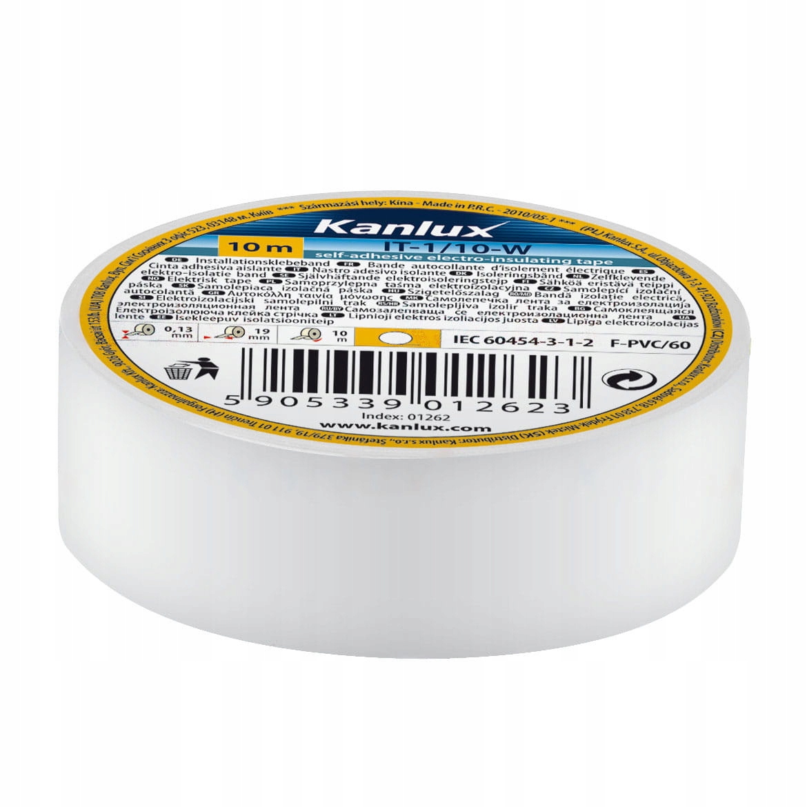 

Samoprzylepna taśma izolacyjna biała Kanlux