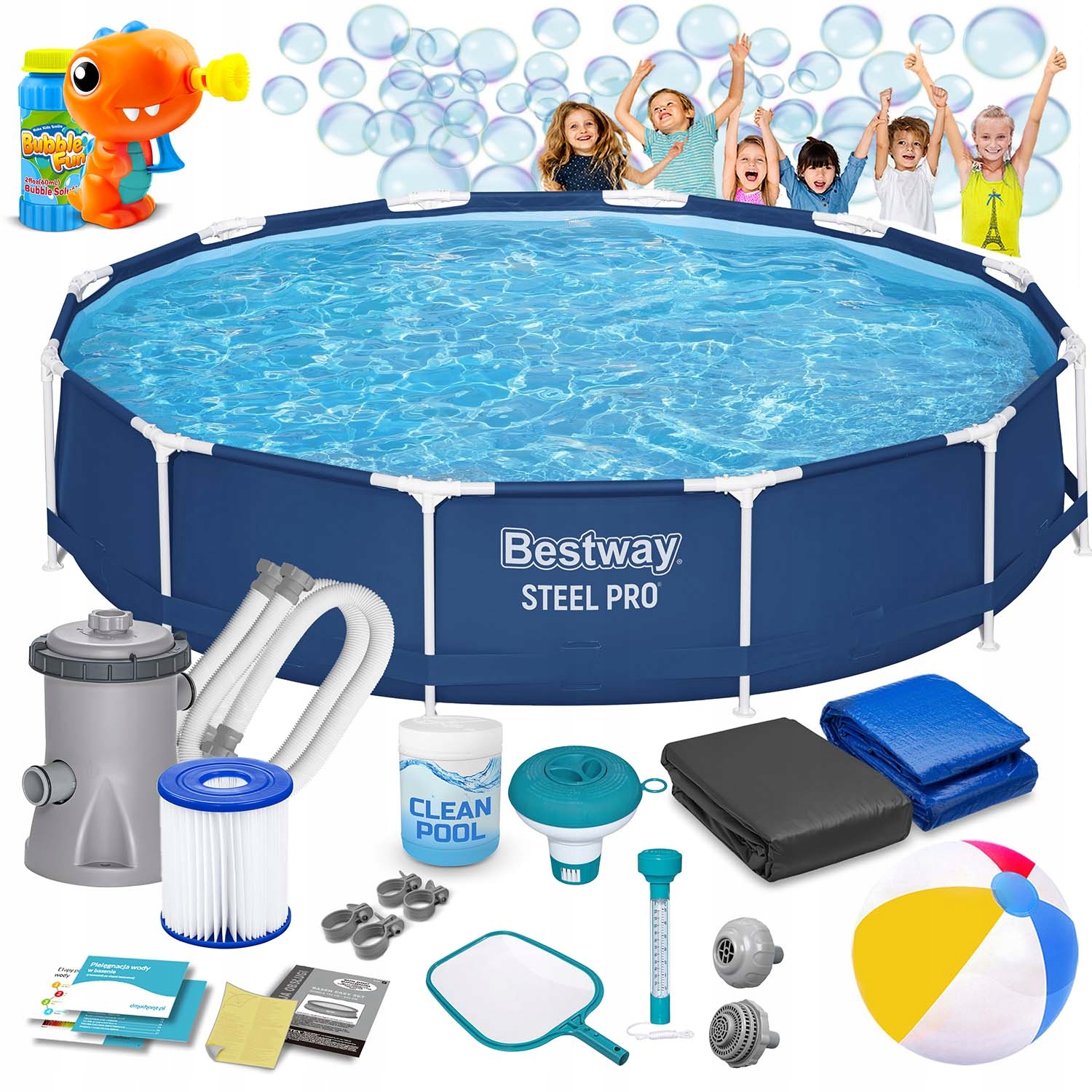 Zahradná Roštová Pumpa Okrúhla 366x76 Bestway 16v1