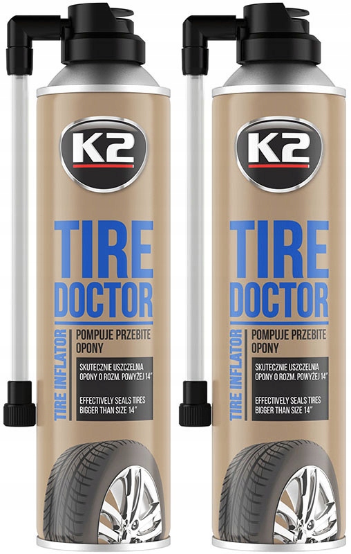 K2 TIRE DOKTOR KOŁO ZAPASOWE W SPRAYU 500ML 2SZT