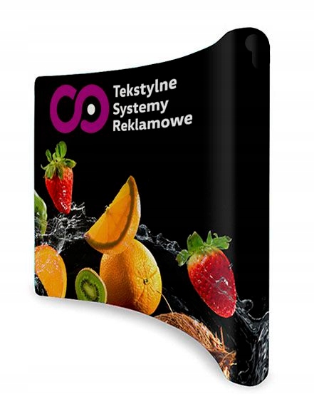 ŚCIANKA TEKSTYLNA ŁUKOWA DWUSTRONNA 530cm -->realizacja 4 DNI<--