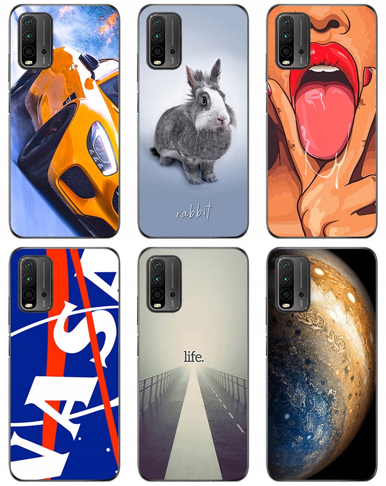 ETUI PLECKI FOTO Case OBUDOWA Pokrowiec WZORY SZKŁO 9H do Xiaomi Redmi 9T Motyw przewodni zwierzęta