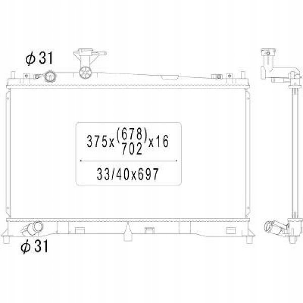 Chłodnica Mazda 6 06 2002