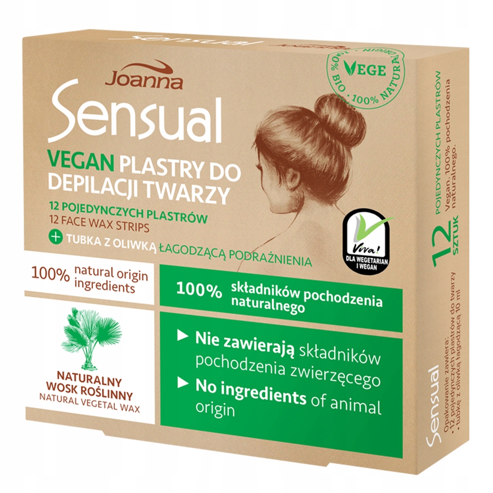 

Joanna Sensual Plastry Do Depilacji Twarzy Vegan