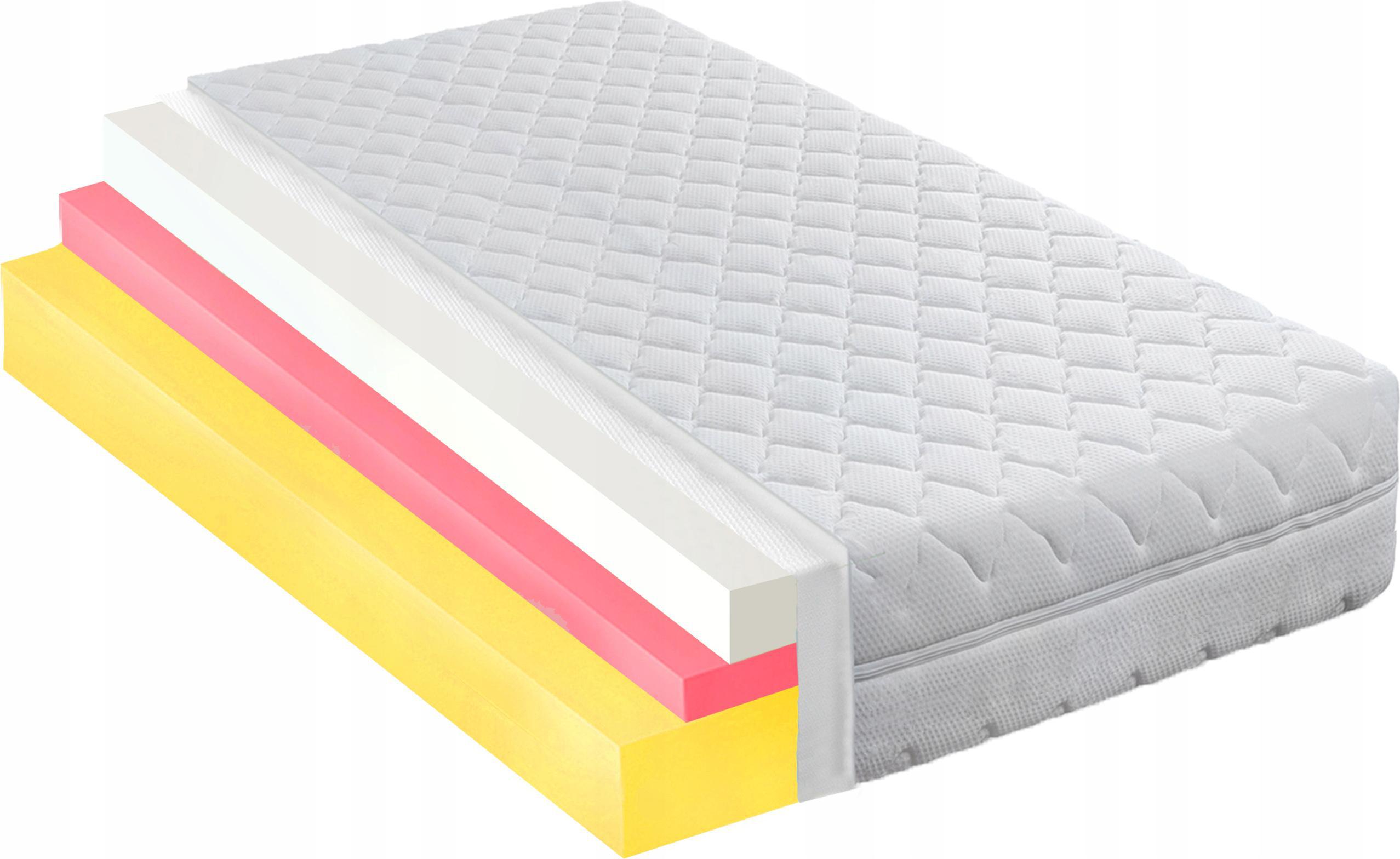 Materac piankowy H2 130x160 Hr termo elastyczny 21CM visco memory pianka