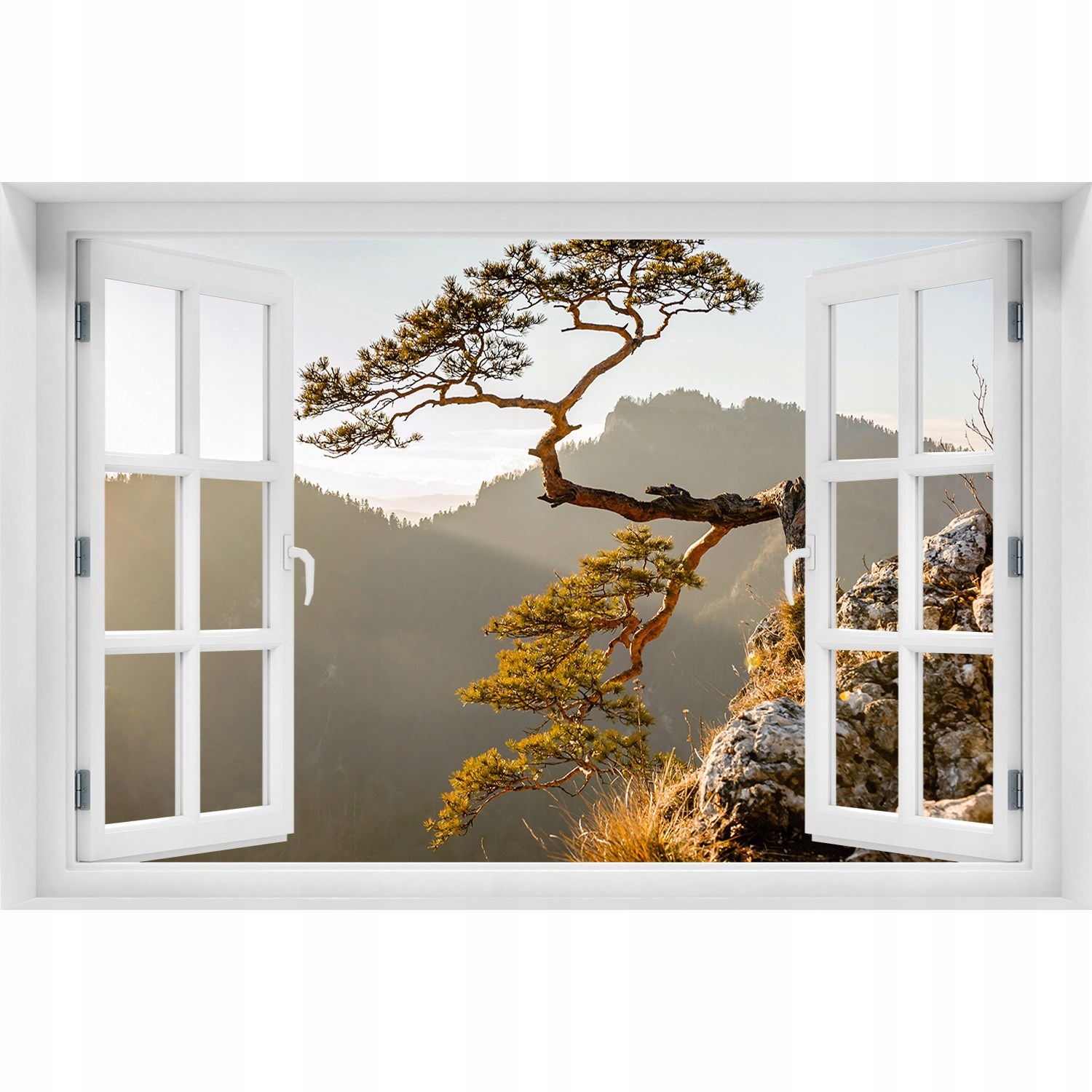 

Naklejka Fototapeta 3D Okno widok Sokolica Pieniny