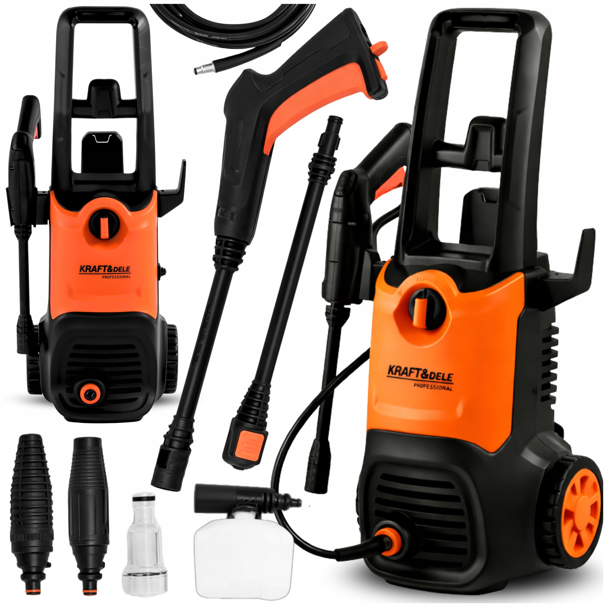 Samonasávací Tlaková Myčka 220 Bar, Výkonná, 2900 W, Sada Pěnových Nástavců