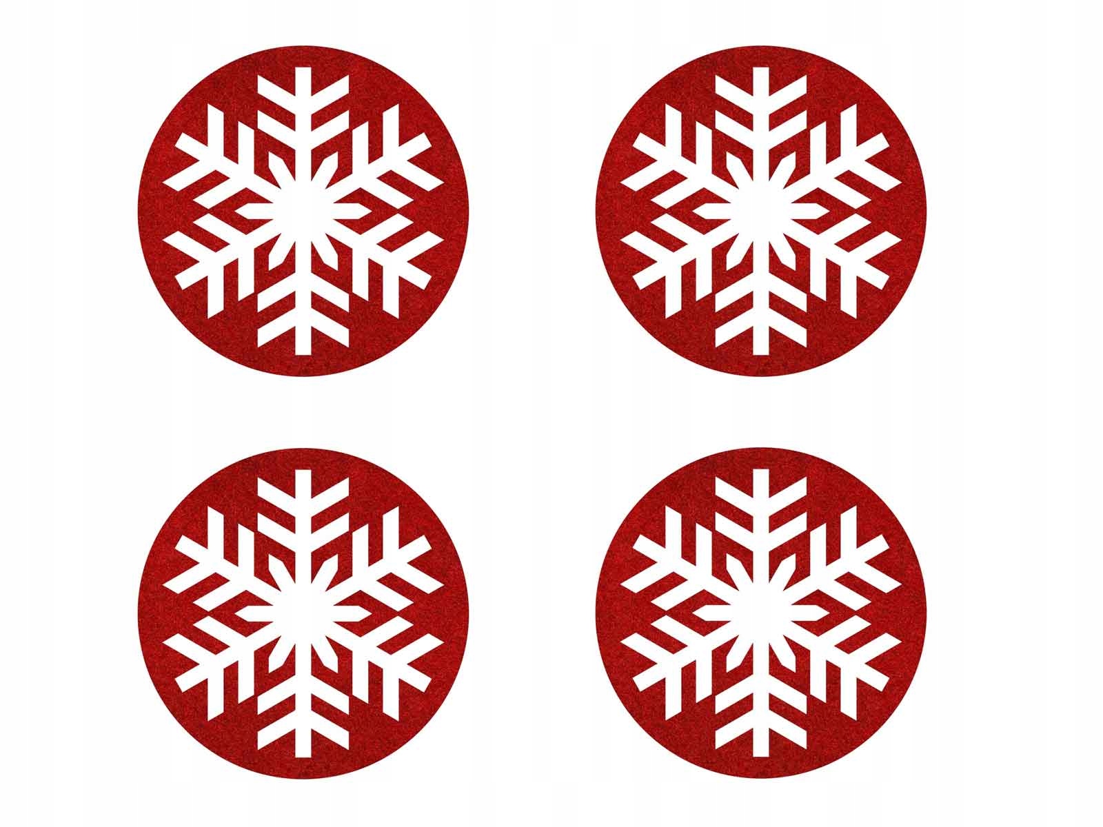 

Podstawki z filcu na Boże Narodzenie Święta 10 cm