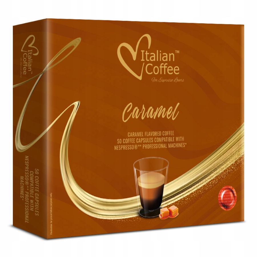 Káva Aromatizovaná Karamel Nespresso Professional – 50 kapslí