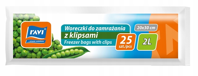 

Woreczki Do Zamrażania Z Klipsami 2L 25szt Ravi