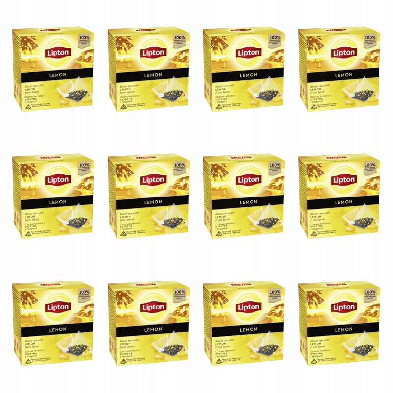 Lipton Pyramida Citron Černá 20TB X12