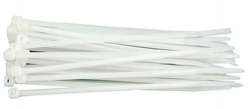 Opaski Plastikowe 200X2,5 100SZT. Białe 73884