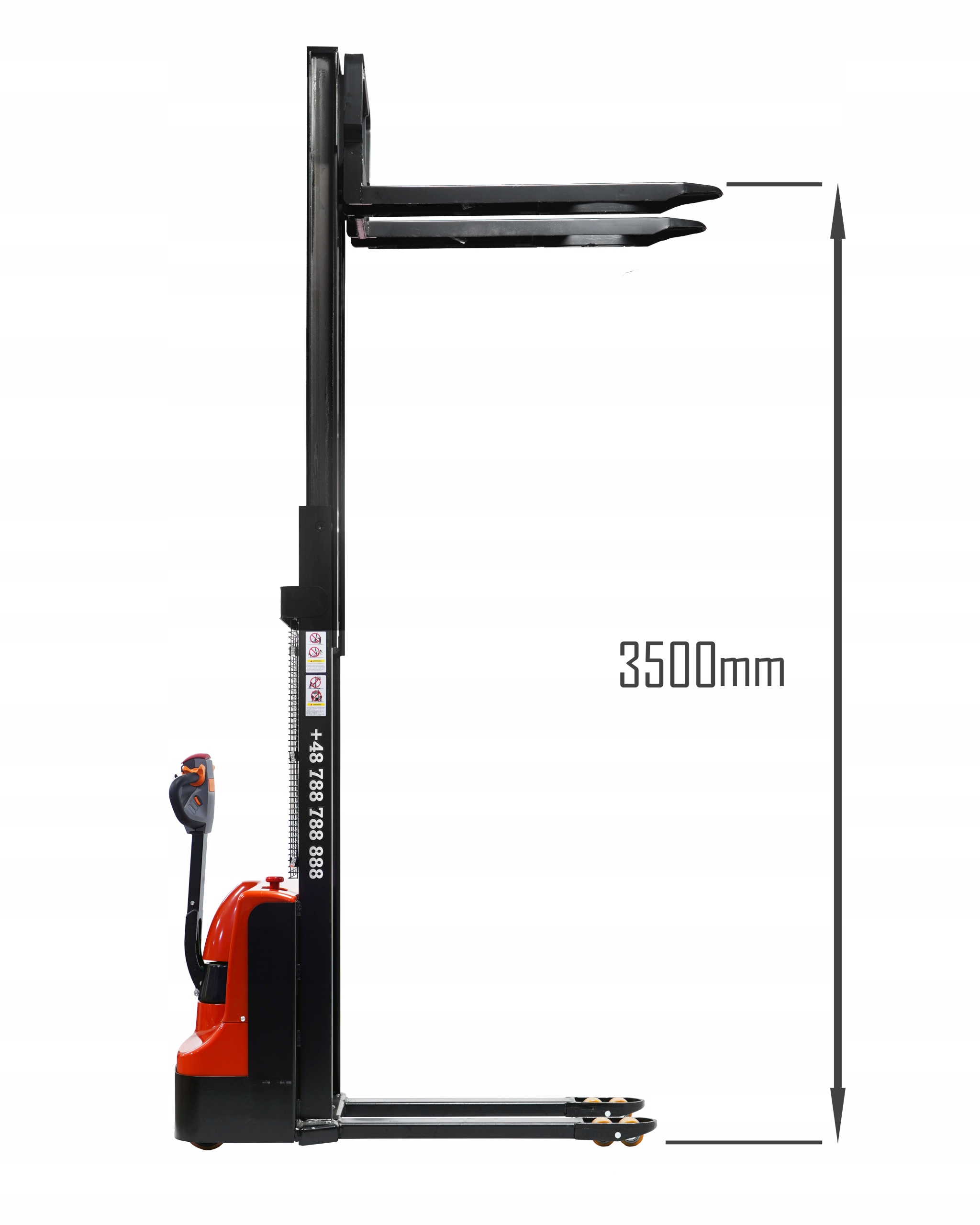 Kingway Paleciak wózek paletowy masztowy 1500kg 3KM 200ah Elektryczny 1535