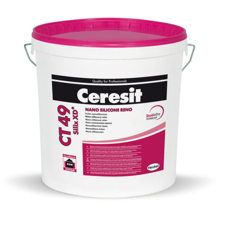 Ceresit Ct 49 farba nanosilikonowa 15 L biała