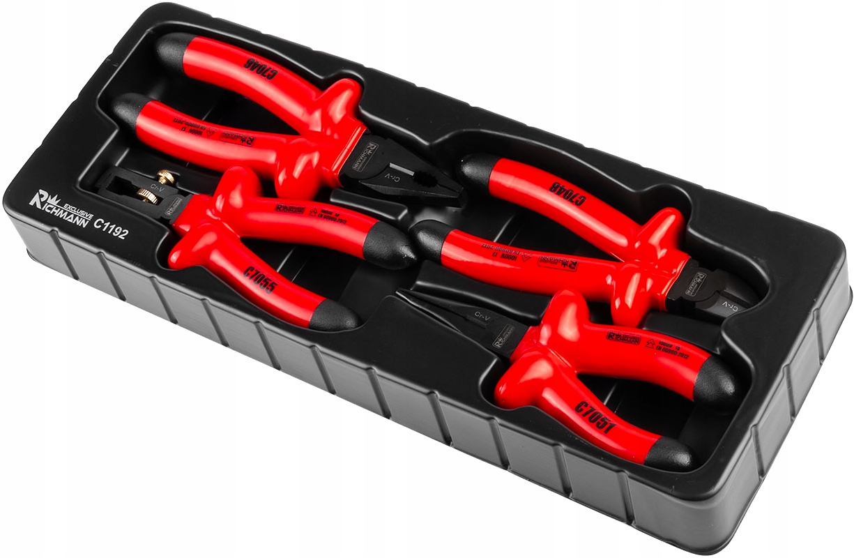 WKŁAD 4el. SZCZYPCE ELEKTRYCZNE IZOLOWANE ZESTAW Marka Corona/Richmann