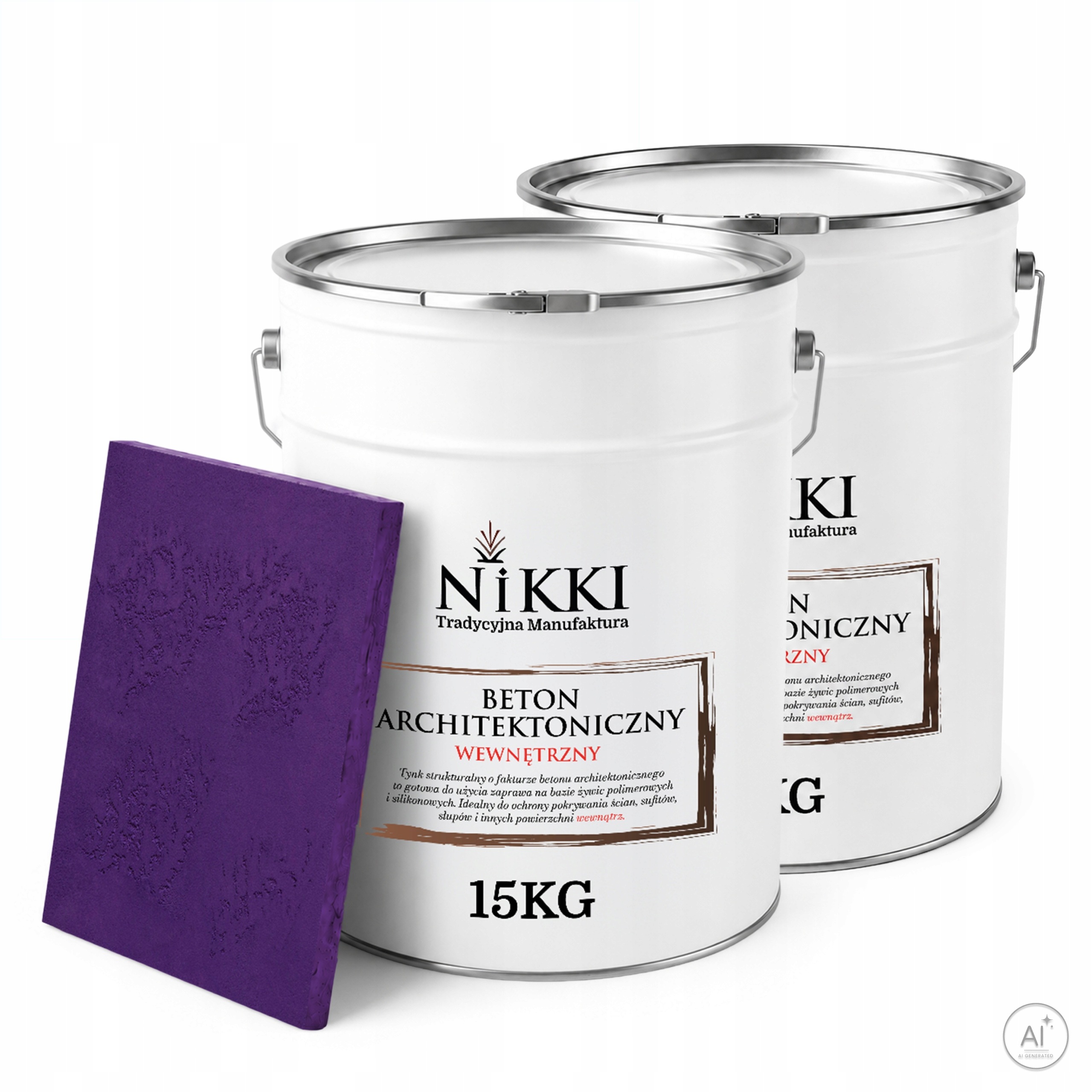 Dekorativní omítka s Betonu strukturou, vnitřní, 2 x 15 kg, fialová, H2711 Uv