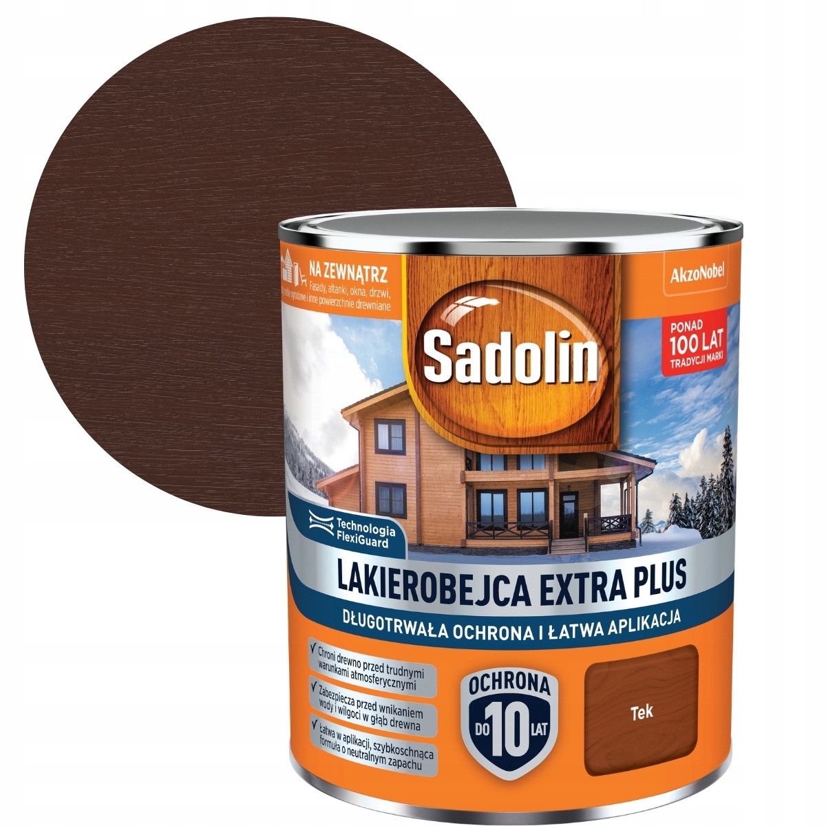 Sadolin Lakobejca Na Dřevo Extra Plus 4,5L Tek