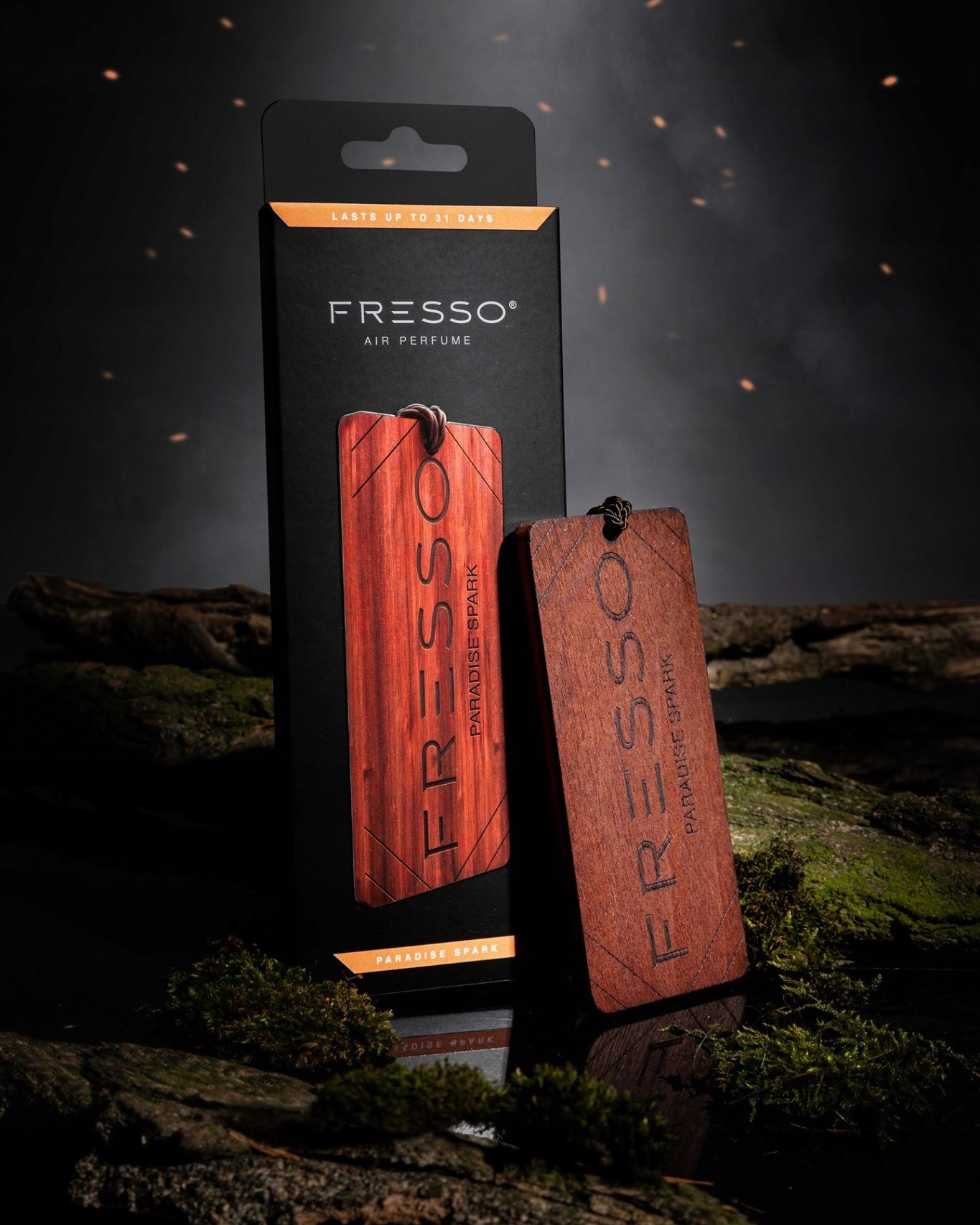 FRESSO GIFT BOX PARADISE SPARK PERFUMY 50ML +DREWNIANA ZAWIESZKA NA PREZENT Rodzaj atomizery