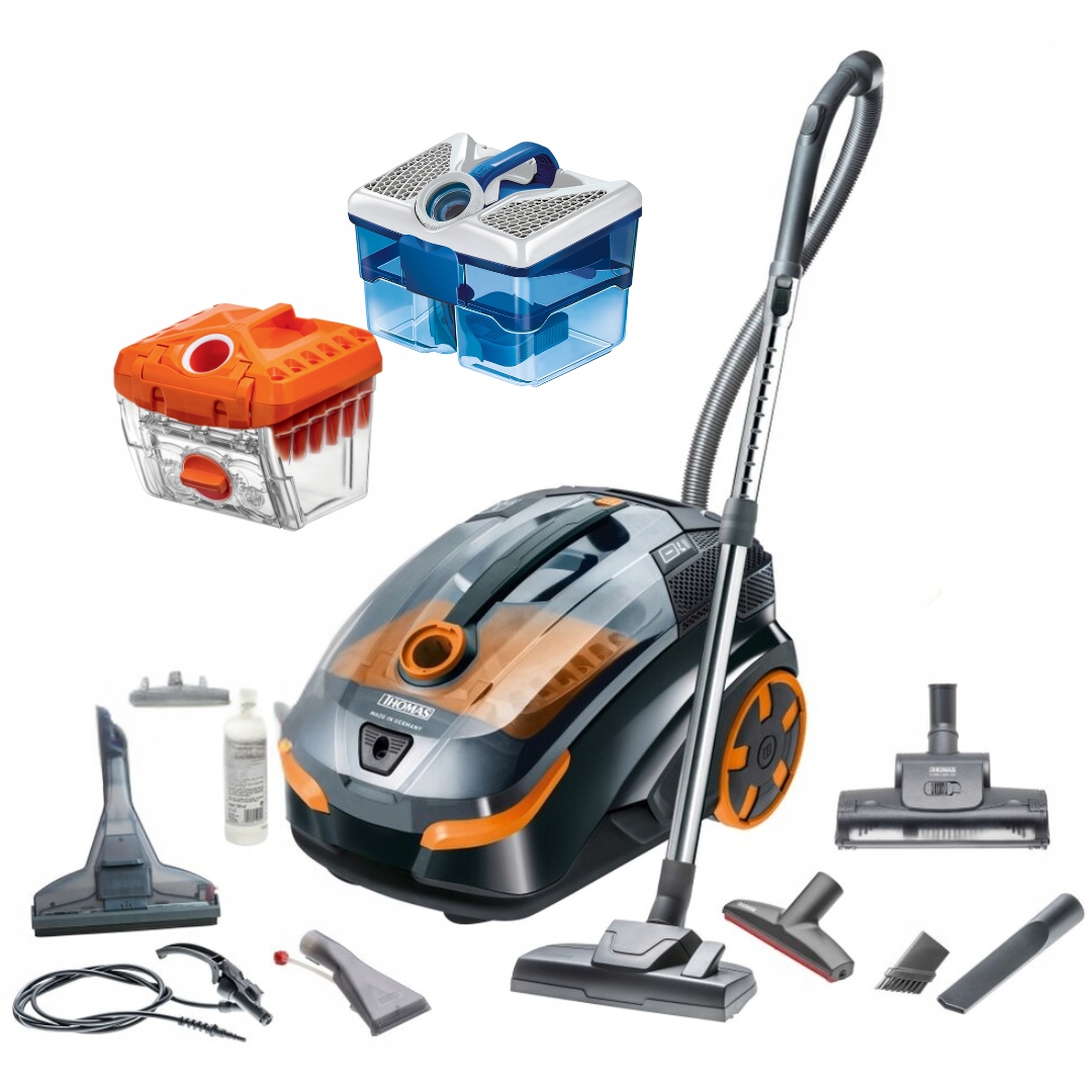 Odkurzacz Piorący Wodny Thomas Amfibia Pet 1700W Do Sierści Zwierząt Zestaw