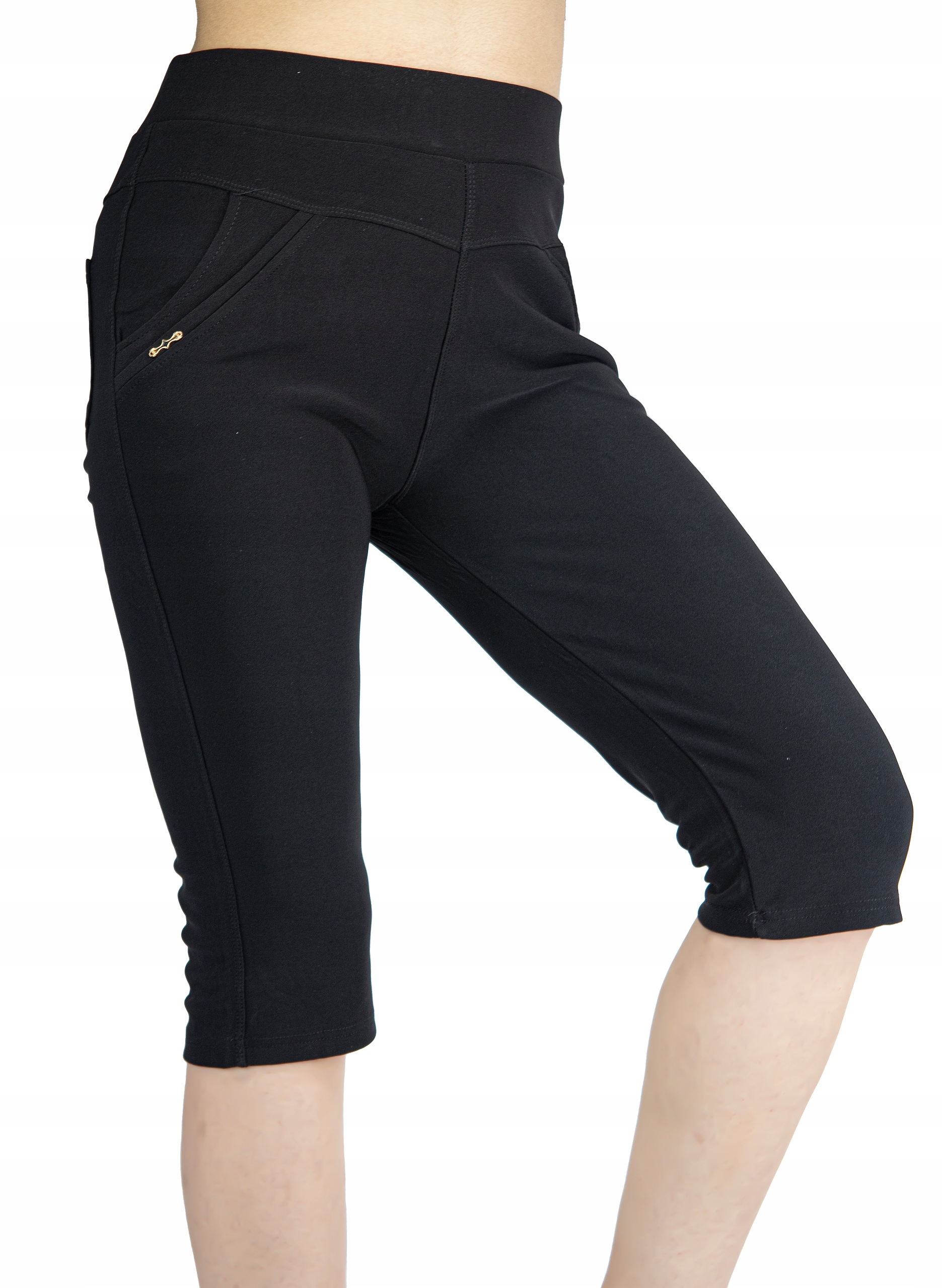 RYBACZKI KOBIECE WYSOKI STAN ELASTYCZNE R01 KOLORY r.8XL Długość nogawki 3/4