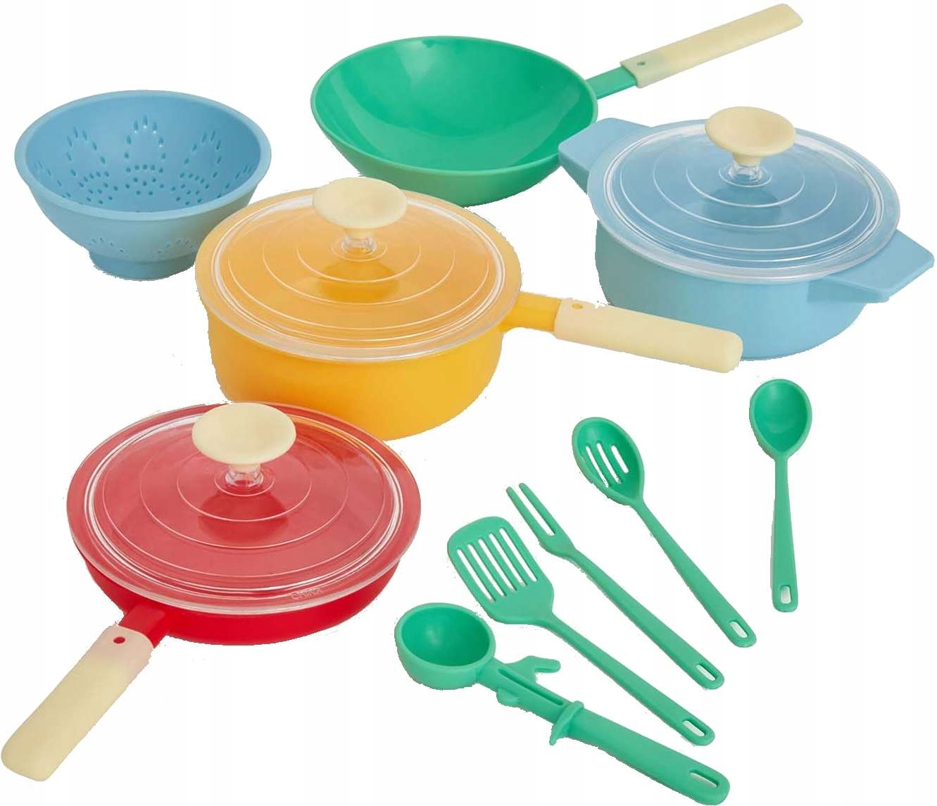 

Zestaw Kuchenny Garnki Patelnie Durszlak+akcesoria