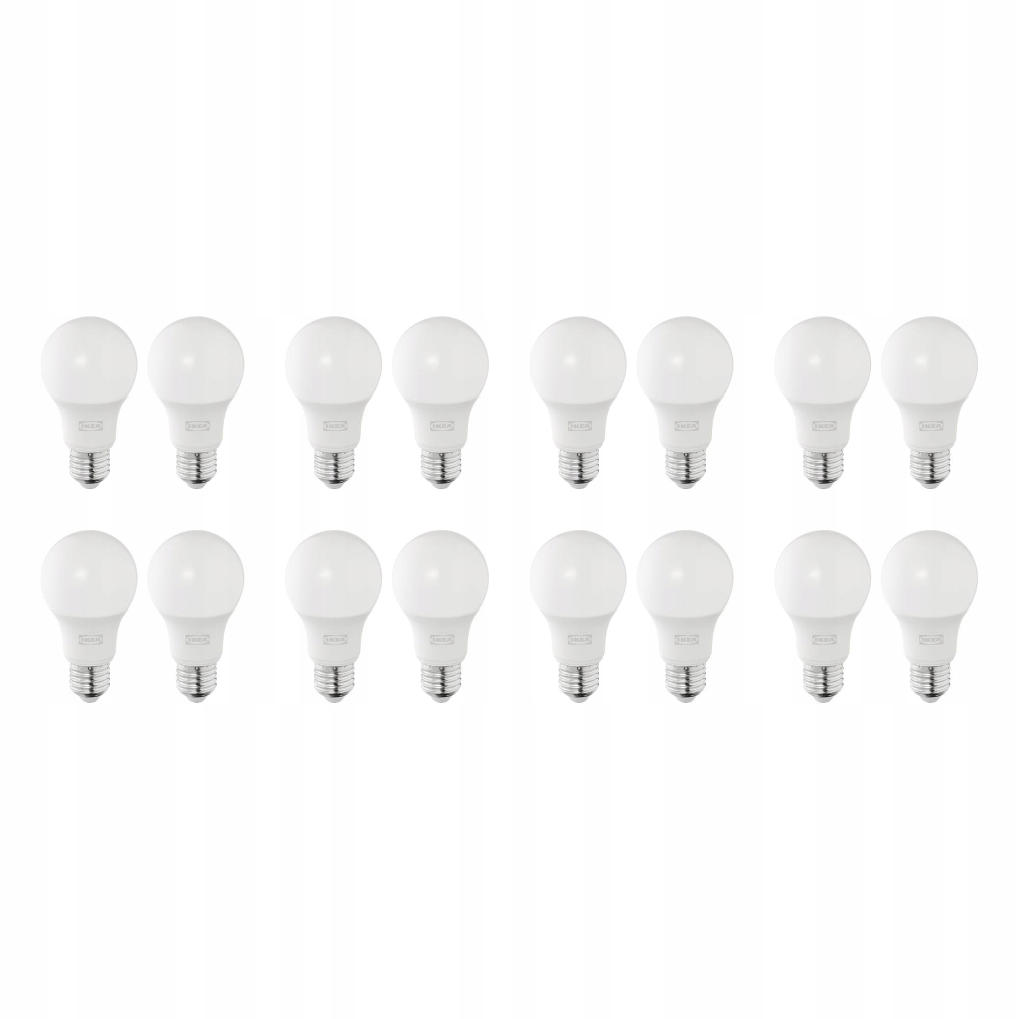 8 ks Solhetta Led žárovka E27 470 lumenů opálová koule, bílá