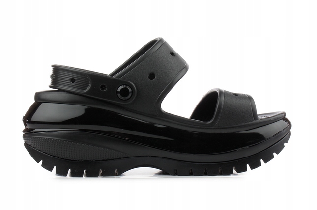 Crocs dámské sandály Assic Crush Sandal Black 207989-001 platforma