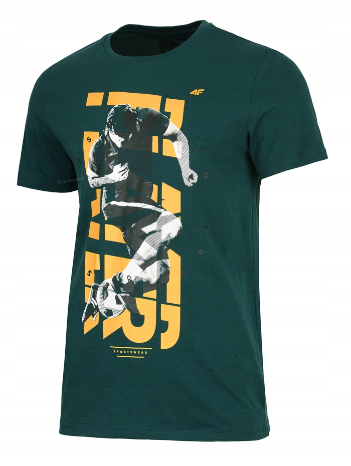 

4F Męska Koszulka T-shirt Bawełna / rozm L
