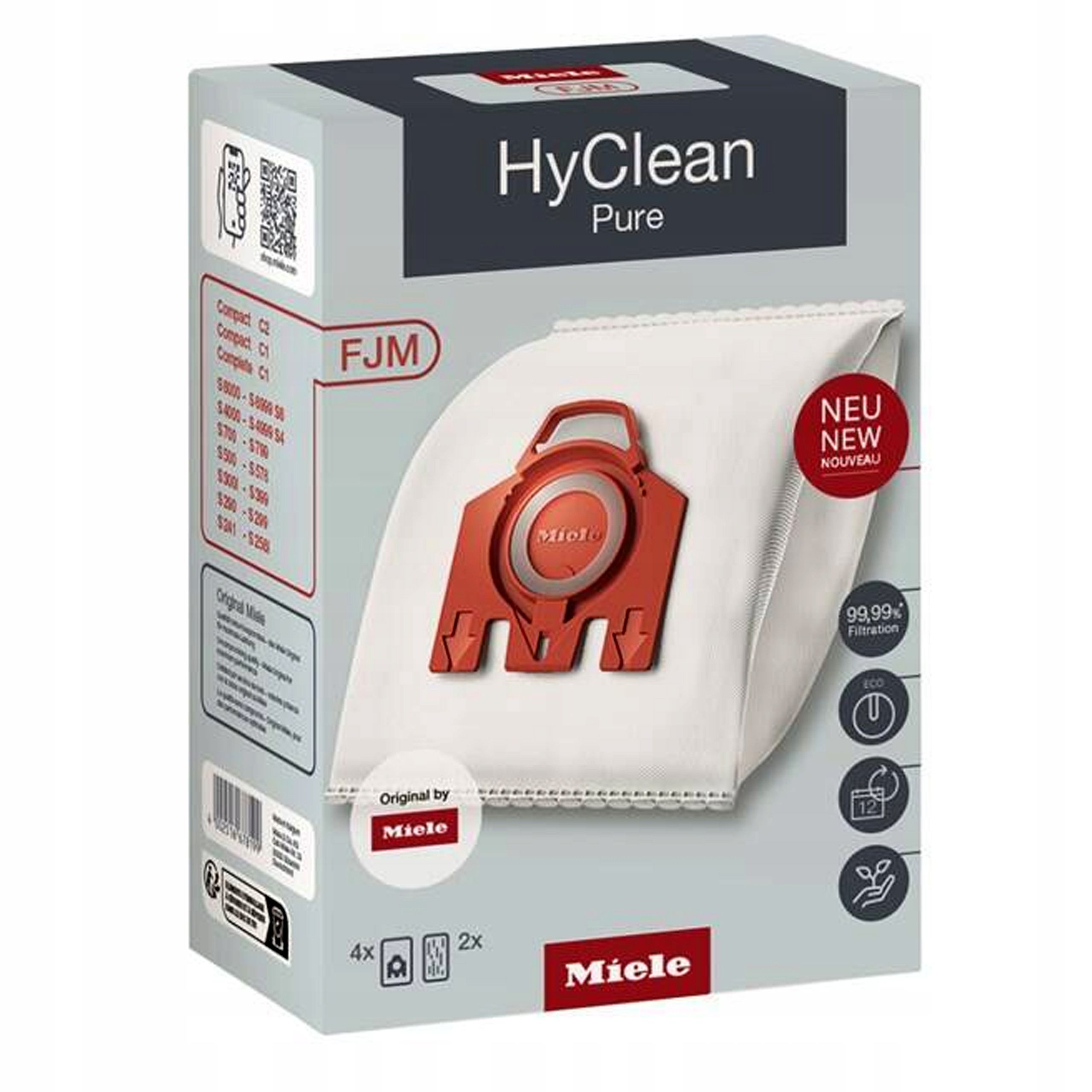 Worek Worki do odkurzacza Miele Fjm HyClean 4 szt. +2 Filtry