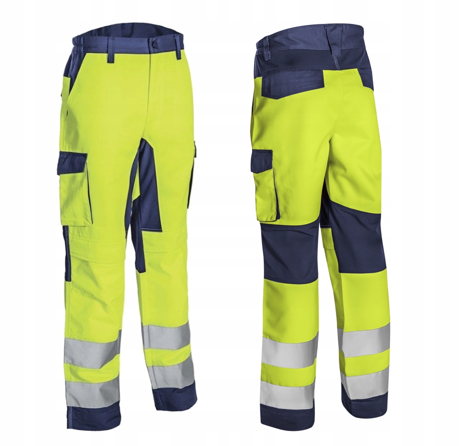 Spodnie Robocze Do Pasa Odblaskowe Hibana Hv/ XXL