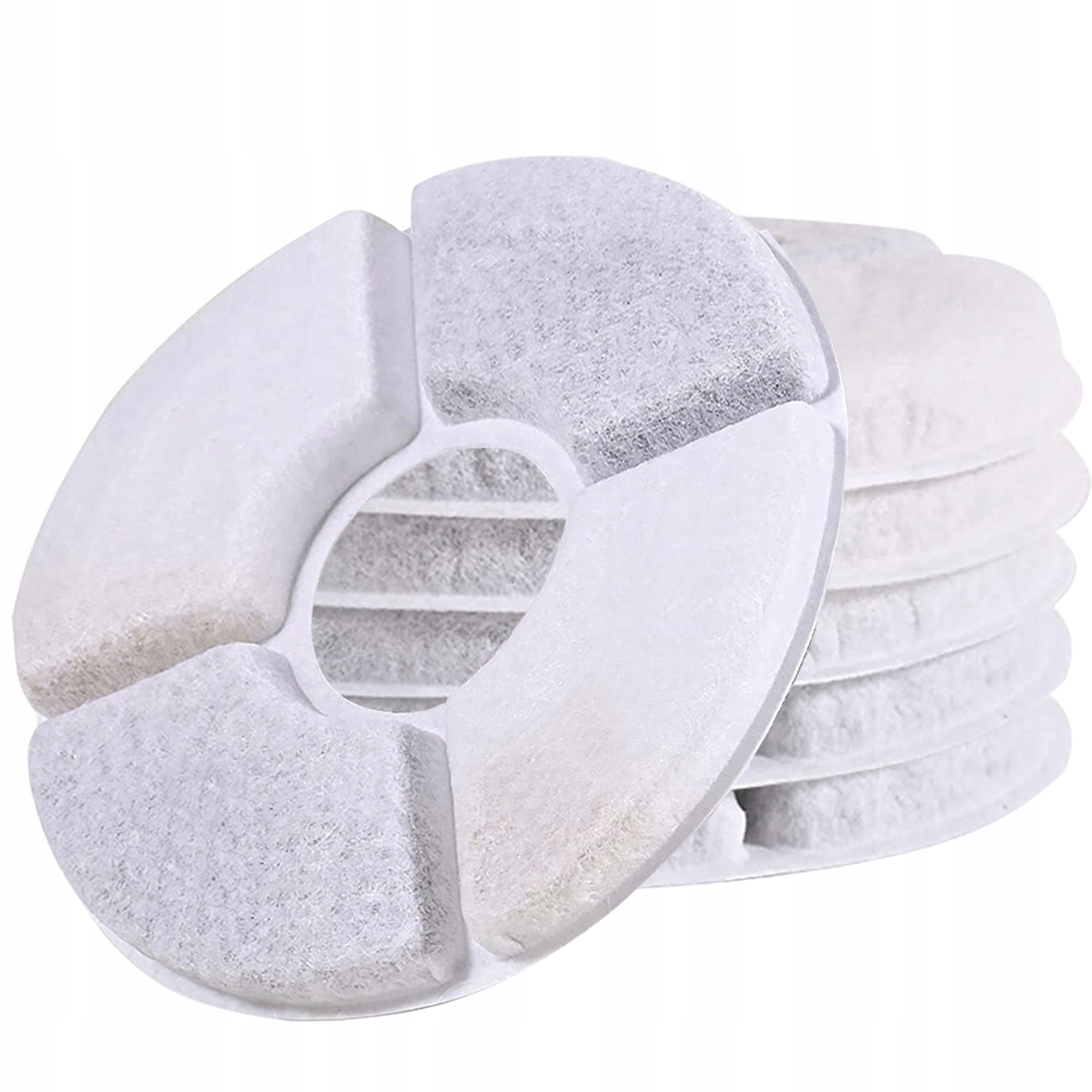 Filtr do fontány napáječky pro kočky psa Vyměnitelný Univerzální sada 6 ks