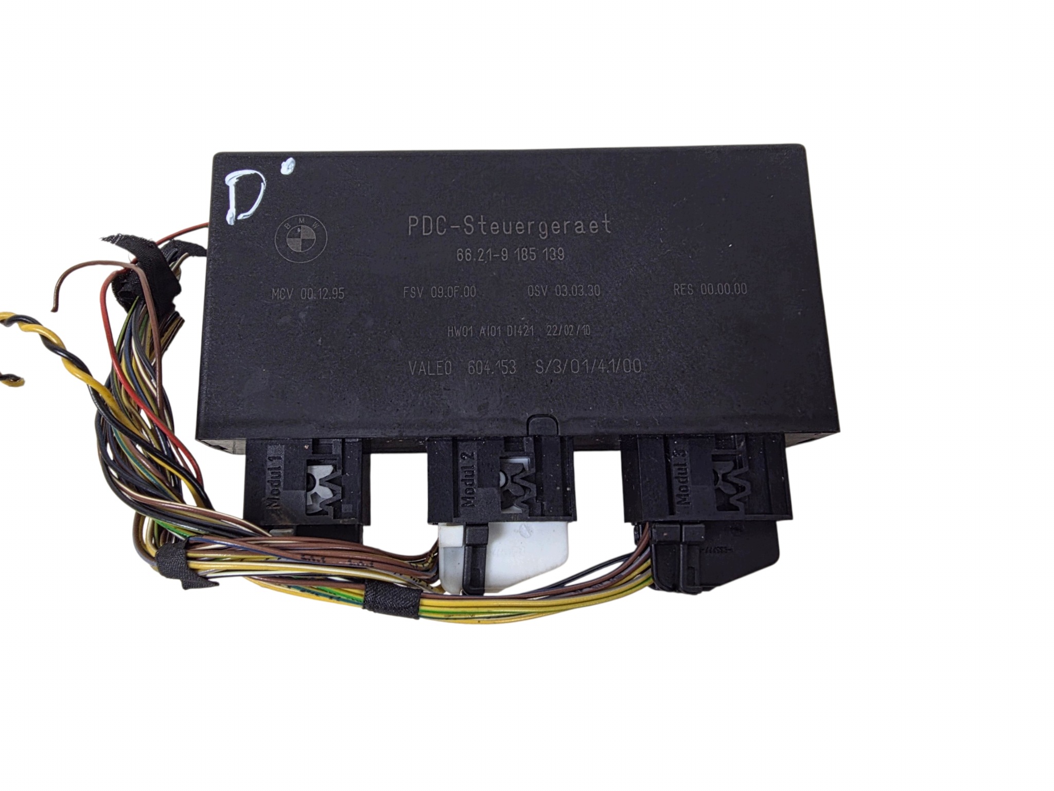 BMW E60 E61 E63 modul Bedienteil PDC Parken ORG. 9185139