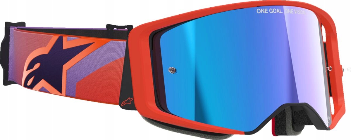 Okuliare Na Crossa Alpinestars Supertech Corp Coral/purple/blue 5100326-414