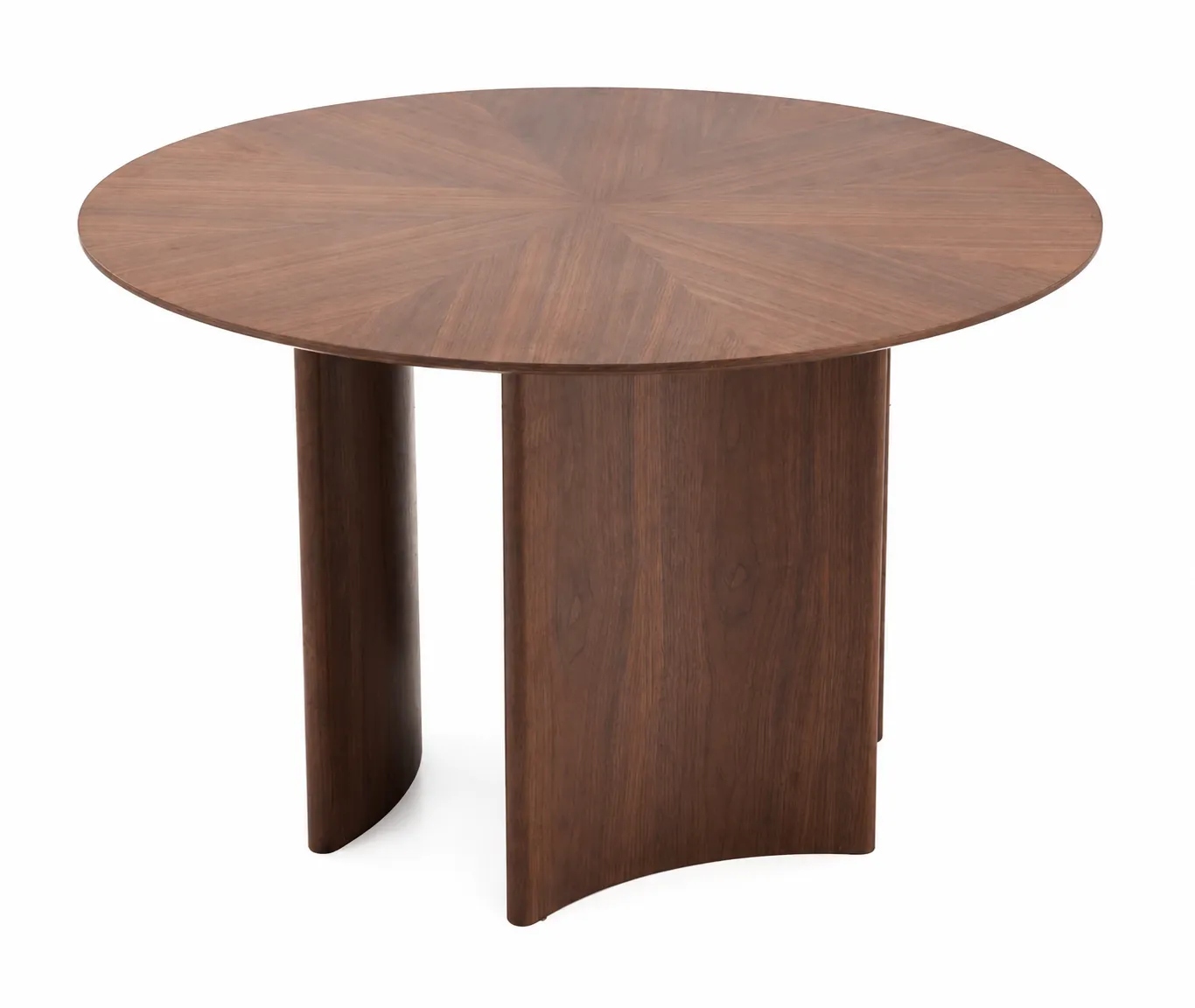 Stół Okrągły Caldo 120 cm Orzechowy Okleina Naturalna Mdf Halmar