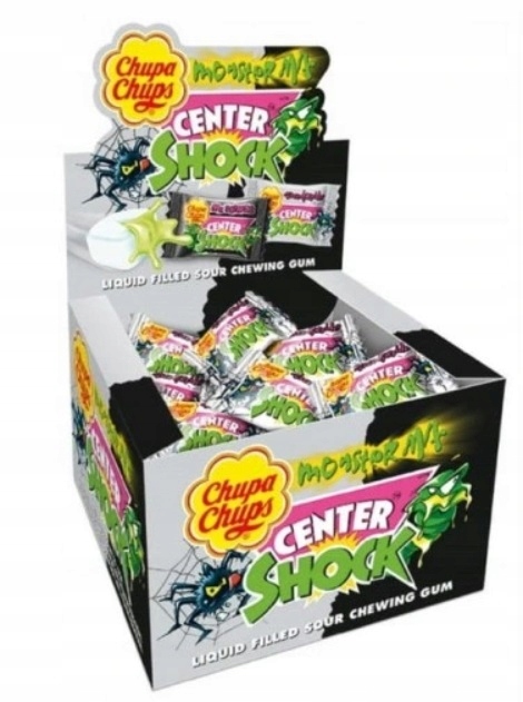 100x 4g Chupa Chups Shock Sour žvýkačky Karton