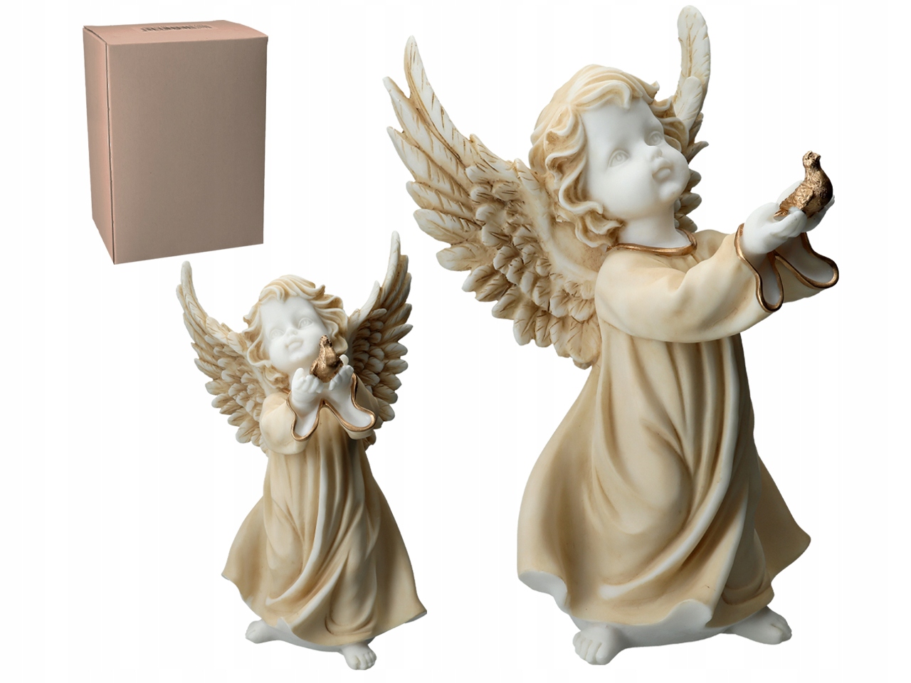 Figurka Anjel S Holubym Alabaster Grécky Vyrezávanie Anjel Dekorácia
