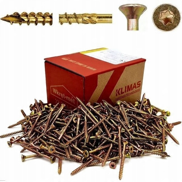 

Wkręty Ciesielskie 5x60 Torx Łeb Stożkowy 200szt