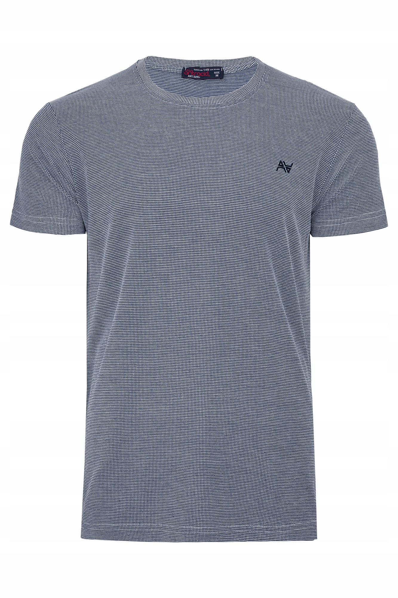 Koszulka Męska T-shirt Niebieski 100% Bawełna Przewiewna Perforowana: XL